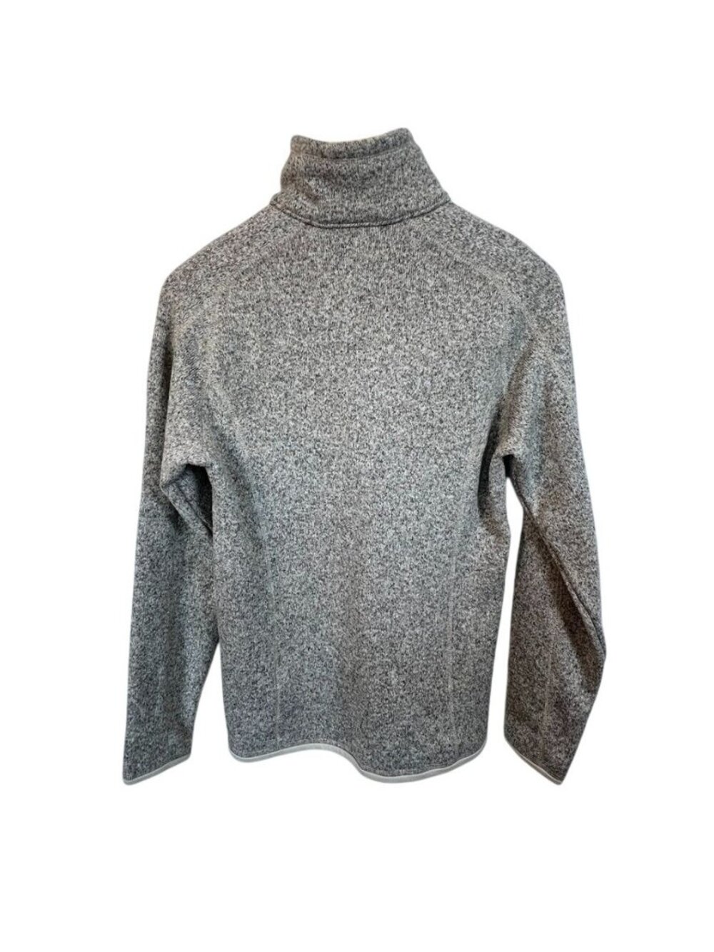 Patagonia Better Sweater Women L 1/4 Zip Pullover Gray Heather Fleece Outdoor - Picture 2 of 16